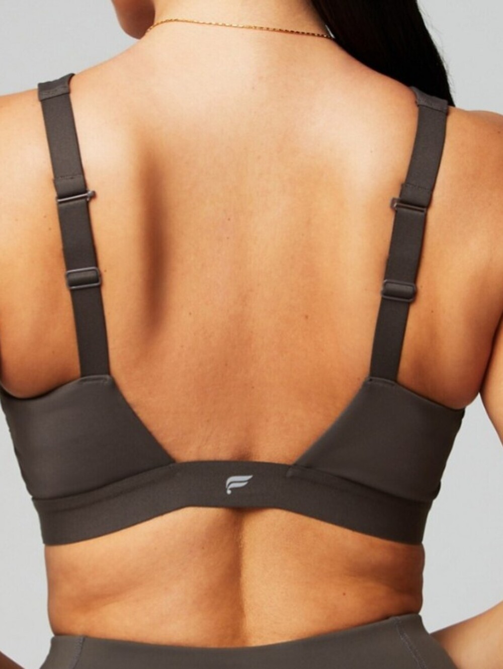 NWT Fabletics All Day Every Day‎ Low Impact Taupe Slate Women's Bra Size L - Picture 2 of 7